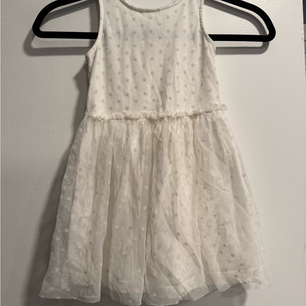 Carter's Elegant White Polka Dot Dress